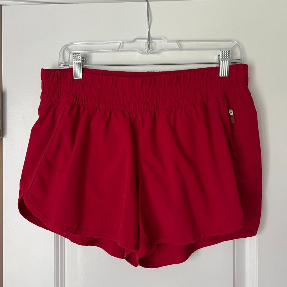 lululemon Red Running Shorts